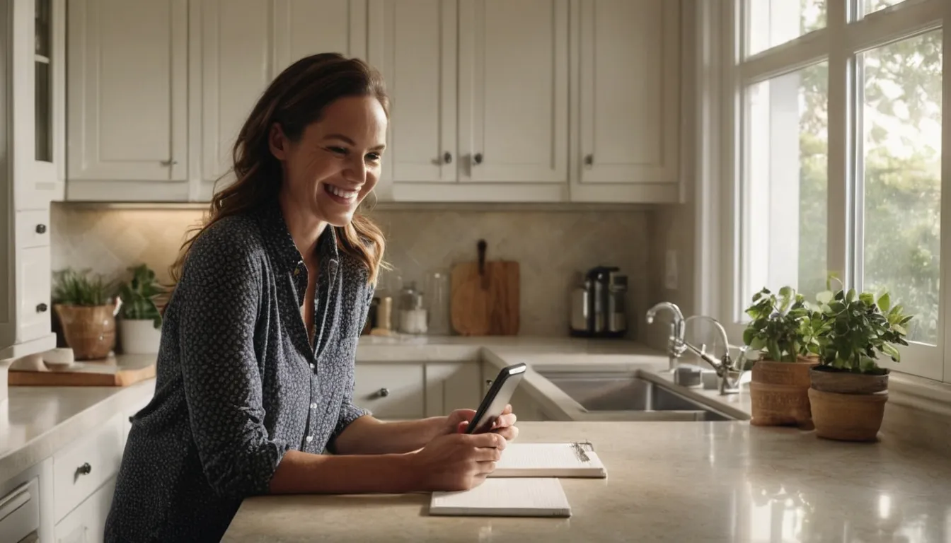 A homeowner checking a kitchen for signs of pests
